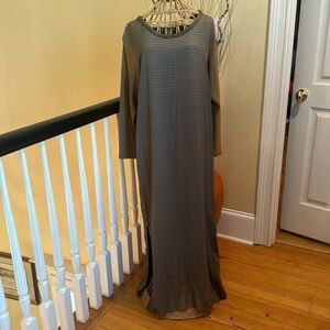 Donna Jessica brown and tan dress made in USA 🇺🇸